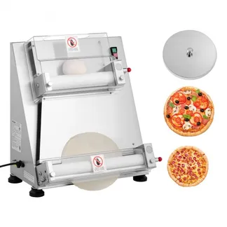 VEVOR elektrische Pizzateigpresse 355,6 mm Gebäck-Pressplatte, Brotpresse 390 W aus Edelstahl, kommerzieller Chapati Presse, Formmaschine mit einstellbarer Dicke & Teigpressdeckel, 260 Stk./h VEVOR elektrische Pizzateigpresse 355,6 mm Gebäck-Pressplatte, Brotpresse 390 W aus Edelstahl, kommerzieller Chapati Presse, Formmaschine mit einstellbarer Dicke & Teigpressdeckel, 260 Stk./h