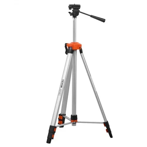 VEVOR Laser-Wasserwaagen-Stativ, ¼ x 20 Gewindehalterung, 27,36-68,11 Zoll Höhenverstellung mit integrierter Wasserwaage, leichter Laserscanner-Stativständer, einziehbare Beine, Aluminium-Stativ für stabile Messungen – Bild 10