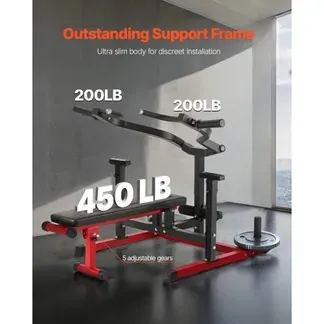 VEVOR Brustpresse, 204 kg belastbares Bankdrückset, verstellbare flache Schrägbank mit unabhängigen konvergierenden Armen, obere Brust-Ausrüstung, Heim-Fitnessgerät für Brust Bauchmuskeltraining VEVOR Brustpresse, 204 kg belastbares Bankdrückset, verstellbare flache Schrägbank mit unabhängigen konvergierenden Armen, obere Brust-Ausrüstung, Heim-Fitnessgerät für Brust Bauchmuskeltraining