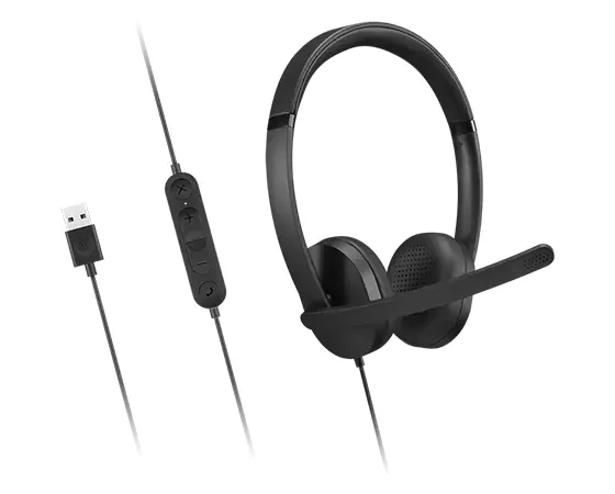 Lenovo 4XD1P83425 Kopfhörer & Headset Kabelgebunden Kopfband Anrufe/Musik USB Typ-A Schwarz – Bild 5