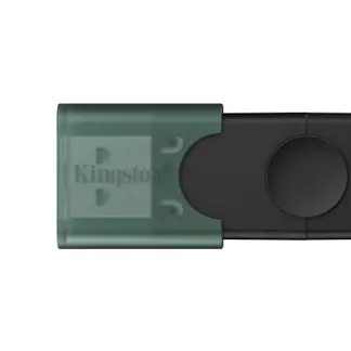 Kingston Technology DataTraveler DuoG2 USB-Stick 256 GB USB Type-A / USB Type-C 3.2 Gen 1 (3.1 Gen 1) Schwarz, Grün Kingston Technology DataTraveler DuoG2 USB-Stick 256 GB USB Type-A / USB Type-C 3.2 Gen 1 (3.1 Gen 1) Schwarz, Grün