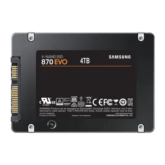 Samsung 870 EVO 4 TB 2.5″ Serial ATA III V-NAND Samsung 870 EVO 4 TB 2.5″ Serial ATA III V-NAND