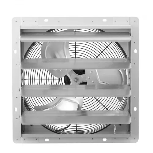 VEVOR 413 mm Abluftventilator mit Lamellen Industrie Wandventilator 72 W, Wandlüfter für Garage Gewächshaus Werkstatt, Stahlgehäuse, 3862 m³/h Lüftung, 1350 U/min Motor, Leiser Betrieb, Wandmontage – Bild 9