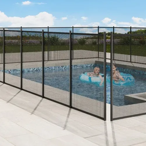 VEVOR Poolzaun, 1,21 x 21,95 m abnehmbarer Kindersicherheits-Poolzaun, einfache DIY-Installation, Schwimmbadzaun, 340 g Teslin-PVC-Poolzaunnetz, schützt Kinder und Haustiier – Bild 7