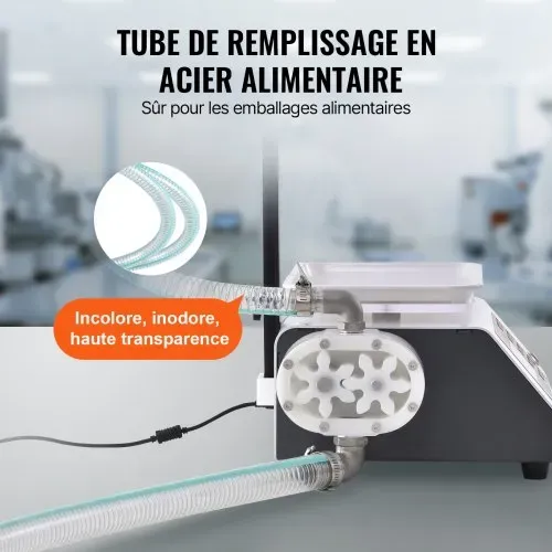 VEVOR Abfüllmaschine 2 L/min Flüssigkeitsabfüllmaschine 50–5000 g Flaschenabfüllmaschine 315 x 260 x 175 mm Pastenfüllmaschine 120-W-Pumpe Automatisch Füllmaschine ideal für Wein Milch usw. – Bild 4