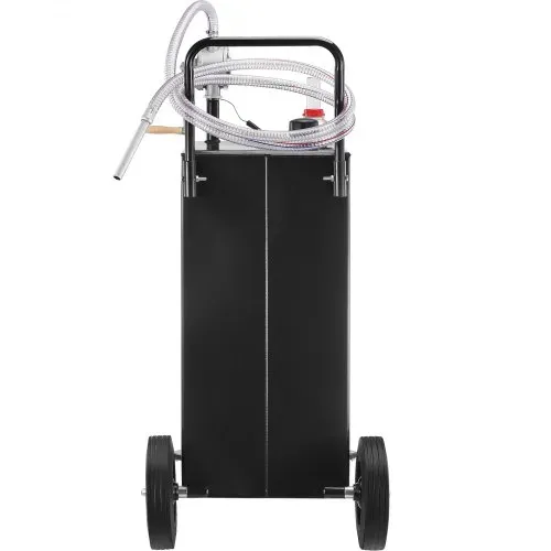 VEVOR Kraftstofftrolley 35 Gallonen Gaskraftstofftankbehälter 106 x 53 x 53 cm mit manueller Transferpumpe Benzin-Diesel-Kraftstoffbehälter für Autos Rasenmäher Geländefahrzeuge Boote Schwarz – Bild 10