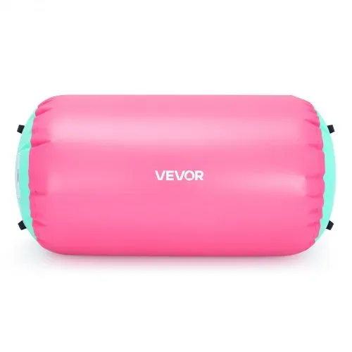 VEVOR Airtrack Rolle 120 x 75 cm Aufblasbare Turnrolle mit Pumpe Pink, für Turnhallen, Schulen, Vereine und Gärten, 200 kg Tragkraft, Einstellbarer Luftdruck, Silikongriffe, Schlauch und Tasche – Bild 8