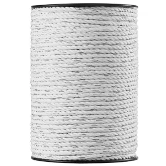 VEVOR Elektrozaundraht, 656 Fuß 200 m tragbarer Polydraht, 1/4 Zoll Durchmesser, 6 Edelstahllitzen für zuverlässige Leitfähigkeit und UV- und Rostbeständigkeit, Zaunseil für Pferde, Rinder, Vieh VEVOR Elektrozaundraht, 656 Fuß 200 m tragbarer Polydraht, 1/4 Zoll Durchmesser, 6 Edelstahllitzen für zuverlässige Leitfähigkeit und UV- und Rostbeständigkeit, Zaunseil für Pferde, Rinder, Vieh