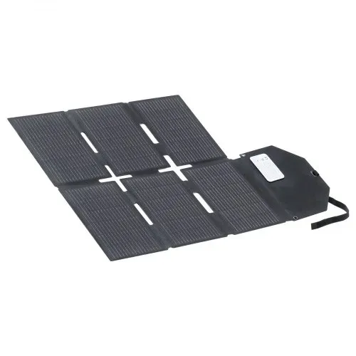 VEVOR Faltbares Solarpanel 60 W, 16BB N-Typ monokristallines Solarmodul mit 24 % Wirkungsgrad, Solarladegerät mit MC4-Ausgang, Typ-C-, USB-A- & DC-Anschlüssen für Powerstations beim Camping – Bild 9