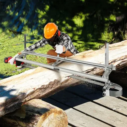 VEVOR Tragbares Sägewerk 355-1219mm Kettensägenmühle Max. Schnittdicke 5,08-300mm Kettensägewerk mit einer Größe von 1221x312x473mm Geeignet für eine Vielzahl von Holzschneideanforderungen – Bild 7