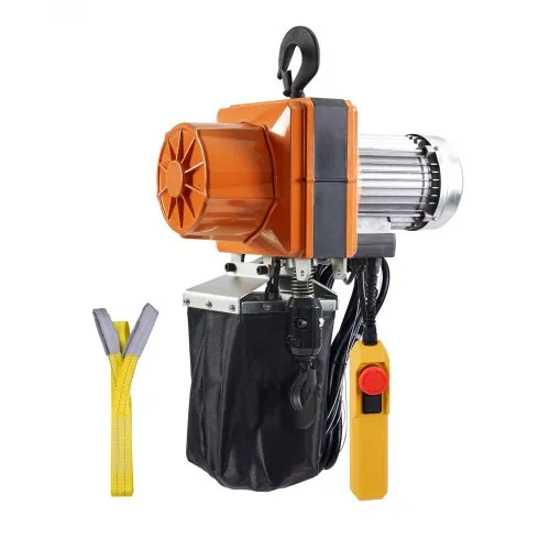 VEVOR Elektrischer Kettenzug, 2200 lbs Tragkraft, 10 ft Hubhöhe, 10,5 ft/min Geschwindigkeit, 230 V, einphasiger Brückenkran mit G100-Kette, 10 ft Kabelfernbedienung für Garage, Geschäft, Hotel, Zuhause VEVOR Elektrischer Kettenzug, 2200 lbs Tragkraft, 10 ft Hubhöhe, 10,5 ft/min Geschwindigkeit, 230 V, einphasiger Brückenkran mit G100-Kette, 10 ft Kabelfernbedienung für Garage, Geschäft, Hotel, Zuhause