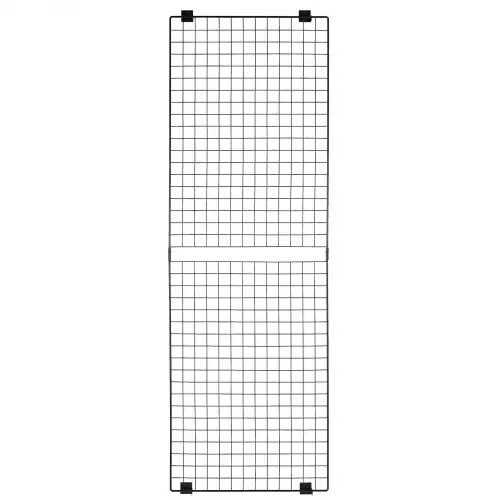 VEVOR Gitterwandpaneele Gitterwand 610 x 11 x 1828 mm 3 Stk. Wandgitter wandmontiertes Kunstausstellungsregal aus Karbonstahl, Fotowand Memoboard für Dekoration Lagerung Anschlagtafel Schwarz – Bild 10