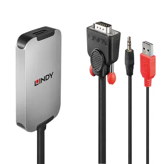 Lindy 38296 Videokabel-Adapter Schwarz, Weiß Lindy 38296 Videokabel-Adapter Schwarz, Weiß