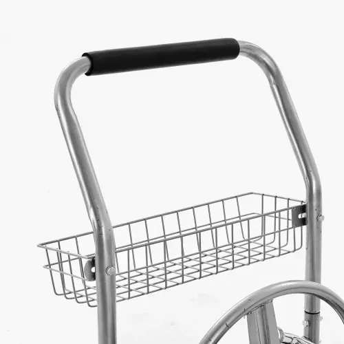VEVOR Schlauchtrommelwagen, fasst bis zu 76 m x 1,5 cm Schlauch, Garten-Wasserschlauchwagen, mobile Werkzeuge mit 4 Rädern Stahl zum Pflanzen im Freien mit Aufbewahrungskorb, für Garten, Hof, Rasen – Bild 10