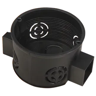 Schalterdose Ø 60 mm, 41 mm tief, schwarz Schalterdose Ø 60 mm, 41 mm tief, schwarz