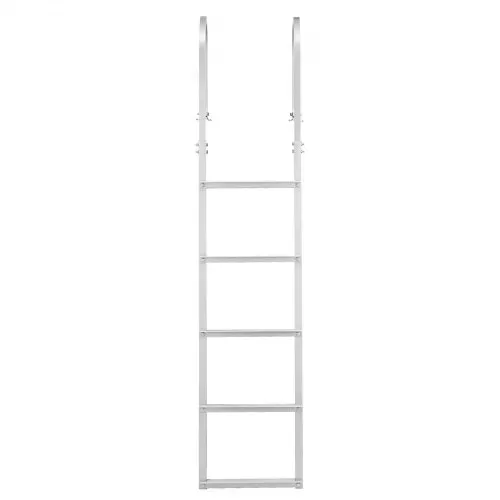 VEVOR Dockleiter, 5 abnehmbare Stufen, Tragkraft 227 kg. Aluminium-Ponton-Bootsleiter mit 8 cm breiten Stufen und rutschfesten Designstufen zum Einsteigen in Boote/Seen/Pools/Ozeane – Bild 8