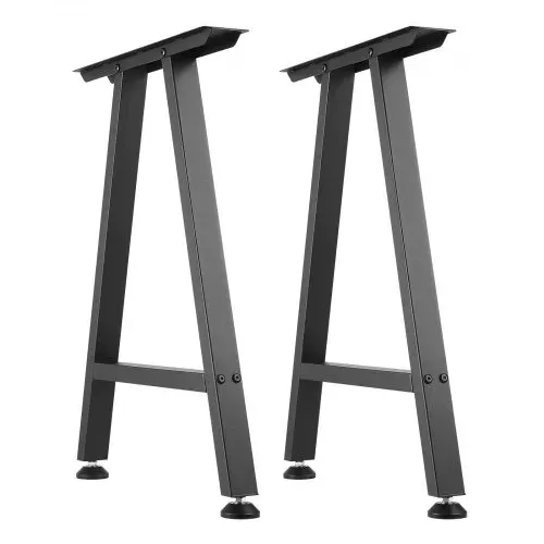 VEVOR Tischkufen 2er-Set 550x740 mm, Trapezförmige Tischuntergestell 1000 kg, Tischbeine Kohlenstoffstahl, Möbelfüße, Tischgestell, Tischfüße für Schreibtische, Couchtische, Esstische, Schwarz – Bild 10