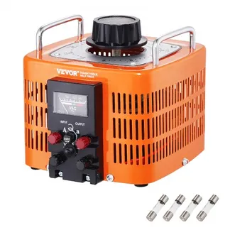 VEVOR Automatischer variabler Spannungstransformator 3000 VA, 10 A, Eingang 230 V, Ausgang 0-300 V, AC-Spannungsregler 4 Sicherungen, thermischer Steuerschalter für Haus, Büro VEVOR Automatischer variabler Spannungstransformator 3000 VA, 10 A, Eingang 230 V, Ausgang 0-300 V, AC-Spannungsregler 4 Sicherungen, thermischer Steuerschalter für Haus, Büro