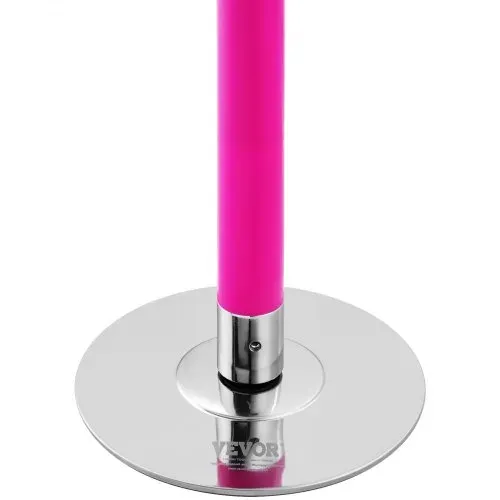 VEVOR Professionelle Tanzstange, Pole Dance Tragbare Tanzstange Profi ca. 216,3-270 cm Höhenverstellbare Abnehmbare Fitnessstange Spinning Fitness Pink, Statische Tanzstange Fitnessstudios – Bild 8