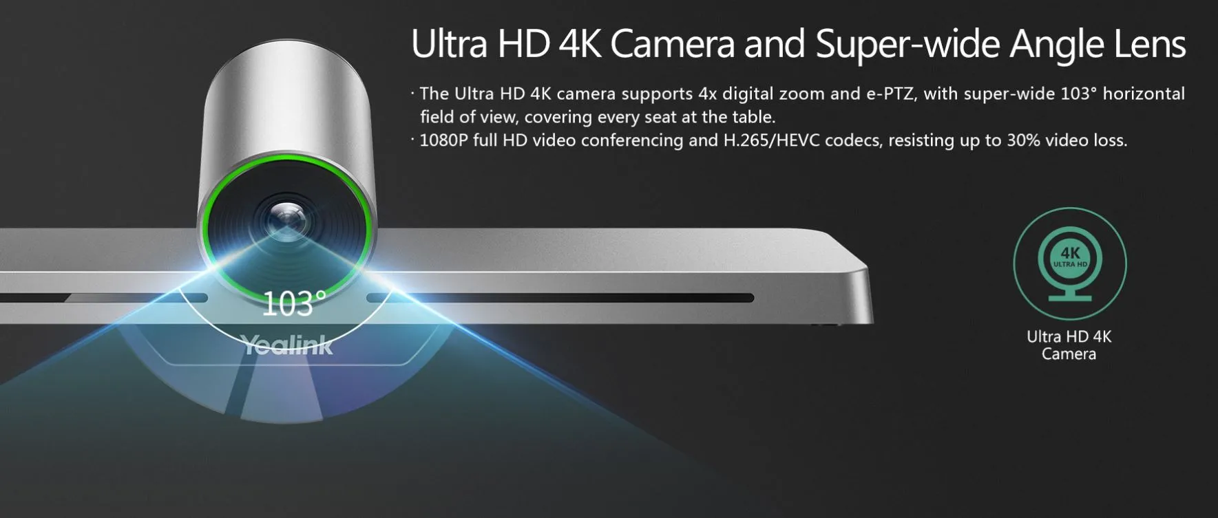 Yealink Video Conferencing - System VC200 Easy Entry WP – Bild 4