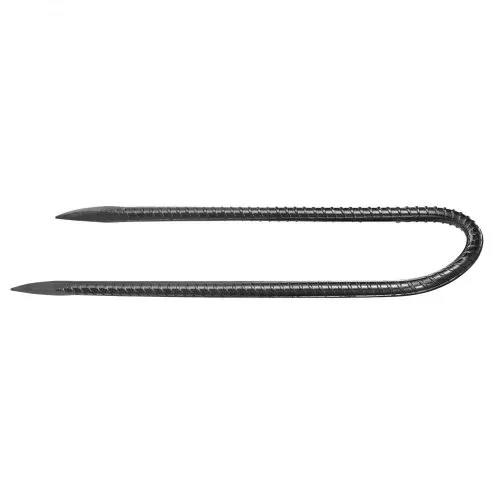 VEVOR Bodenanker, 254x55,88 mm, U-Typ mit 8 mm Durchmesser, verzinkte Zeltheringe, Erdanker, Erdnägel, Heringe, für Zelten, Vordächern, Camping, Trampolin, Blumenständer (12er-Pack) – Bild 10