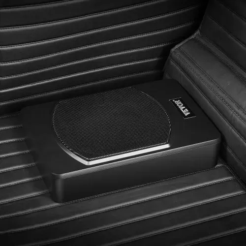 VEVOR Untersitz Auto Subwoofer 240 W 254 mm schlanker Auto Subwoofer unter dem Sitz Subsystem mit eingebautem Verstärker, Hoch-/Niedrigpegel-Eingang und Lautstärkeregler für SUVs Lkws – Bild 7