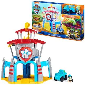 PAW Patrol Dino Rescue Hauptquartier-Spielset mit Geräuschen sowie exklusiver Rex-Figur und Fahrzeug, Spielzeug für Kinder ab 3 Jahren PAW Patrol Dino Rescue Hauptquartier-Spielset mit Geräuschen sowie exklusiver Rex-Figur und Fahrzeug, Spielzeug für Kinder ab 3 Jahren