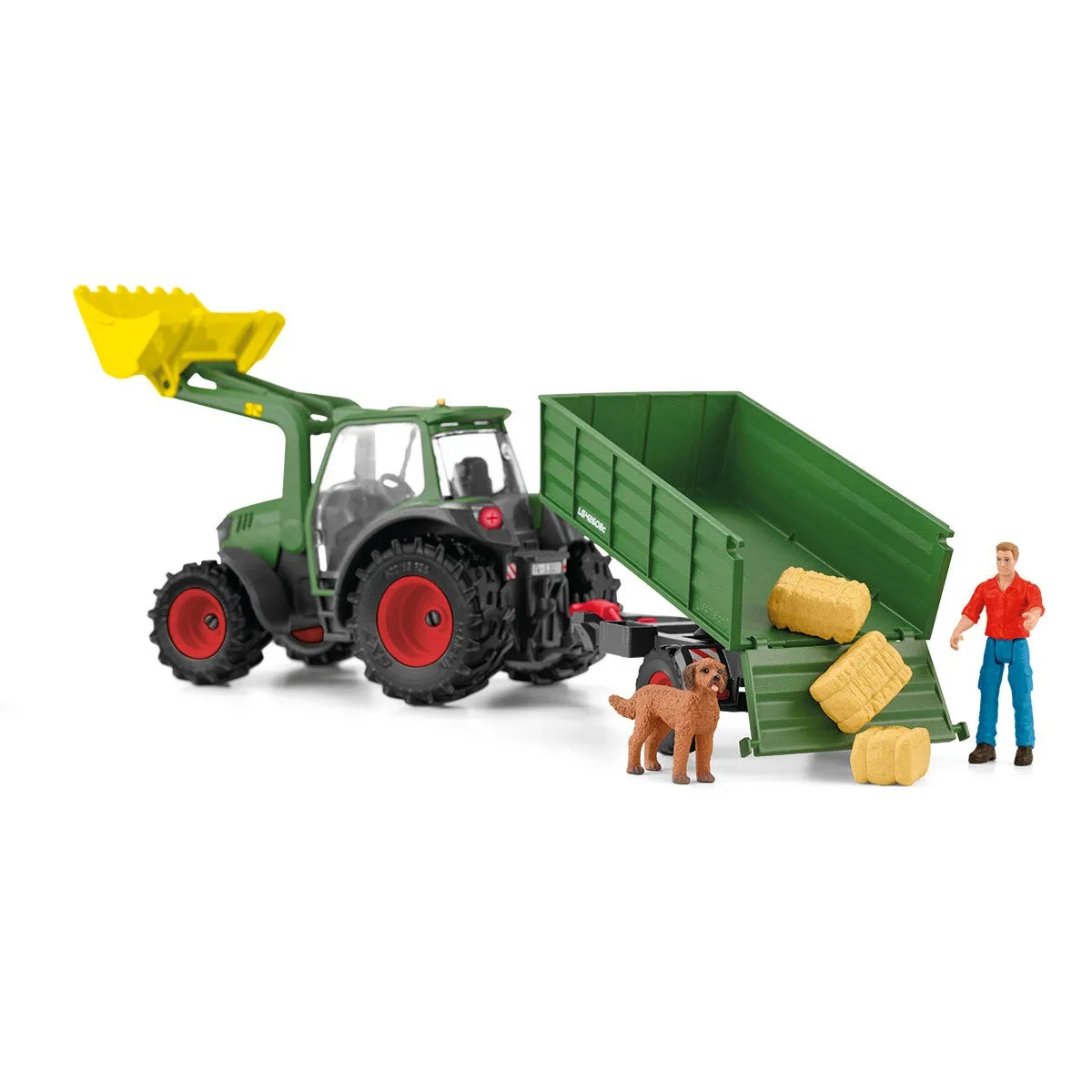 schleich FARM WORLD Traktor mit Anhänger – Bild 3