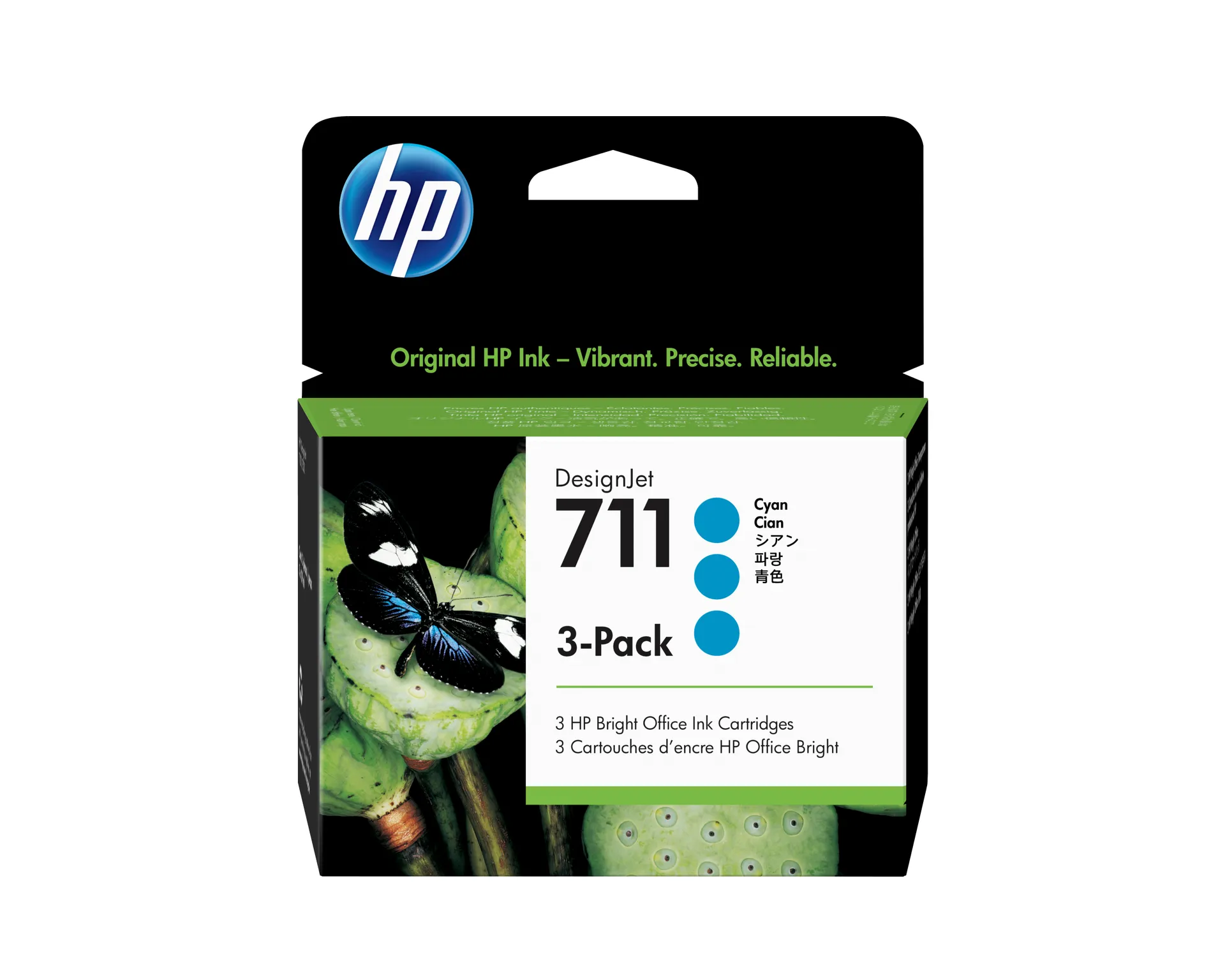 HP 711 3er-Pack Cyan DesignJet Tintenpatronen, 29 ml HP 711 3er-Pack Cyan DesignJet Tintenpatronen, 29 ml