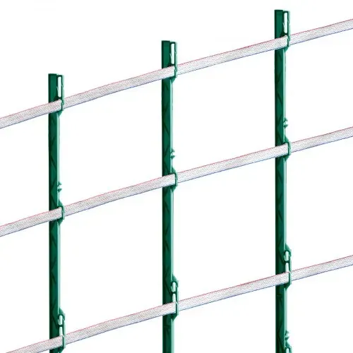 VEVOR Elektrozaunband, 1640 Fuß 500 m Polytape-Zaun-Heißdraht, 3/4 Zoll Breite, 6 Edelstahlstränge für zuverlässige Leitfähigkeit, UV- und Rostbeständigkeit, tragbarer Polydraht für Pferde und Rinder – Bild 8