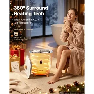 VEVOR Handtuchwärmer Eimer Wärmegerät 25 L mit LED-Anzeige & Einstellung (Timer & Temperatur) & automatischer Abschaltung, Towel Warmer für Badezimmer Waschküche, zum Erwärmen von Handtüchern VEVOR Handtuchwärmer Eimer Wärmegerät 25 L mit LED-Anzeige & Einstellung (Timer & Temperatur) & automatischer Abschaltung, Towel Warmer für Badezimmer Waschküche, zum Erwärmen von Handtüchern