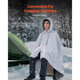 VEVOR Campingdecke 2×1,5m, Reisedecke, Fleecedecke, Stadiondecke, wasser- und winddicht, Polyester-Fleece, flammhemmend, ideal für draußen, Picknicks, Wandern, Sportveranstaltungen, Reisen, Hellgrau VEVOR Campingdecke 2×1,5m, Reisedecke, Fleecedecke, Stadiondecke, wasser- und winddicht, Polyester-Fleece, flammhemmend, ideal für draußen, Picknicks, Wandern, Sportveranstaltungen, Reisen, Hellgrau
