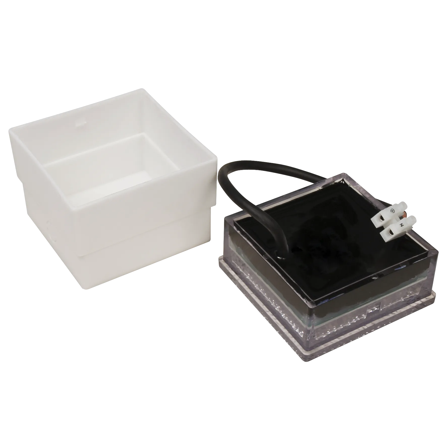 LED-Bodenleuchte McShine ''Pflasterstein'' 10x10x7cm, 80lm, IP65, neutralweiß,230V, 1.5W – Bild 2