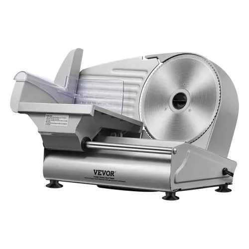 VEVOR Heimgebrauch Fleisch Allesschneider 180 W, 80–120 U/min Elektrische Aufschnittmaschine Lebensmittelschneider mit SUS420 Klingen, 0–15 mm Einstellbare Dicke für Fleisch, Käse usw. – Bild 9