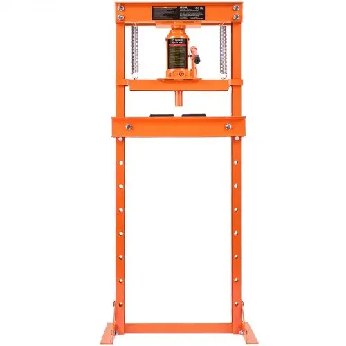 VEVOR Werkstattpresse Hydraulikpresse 12 t, Auto Kfz Rahmenpresse Presse Orange 40-705 mm, Manuelle Lagerpresse Kohlenstoffstahl Werkstattpresse für die Autobuchsen, Kugelgelenke, U-Gelenke usw. – Bild 9