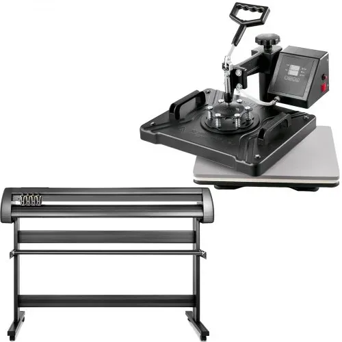 VEVOR 38x30cm Heißpresse maschine 5 In 1 Transferpresse hitzepressemaschine und 1350mm Vinyl Cutter Plotter Cutting Plotter Desktop Machine – Bild 9
