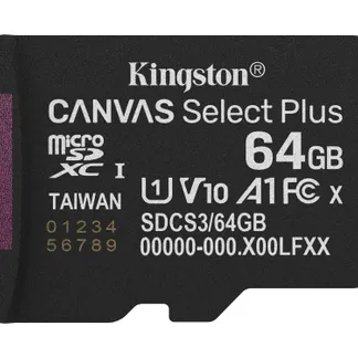 Kingston Technology 64GB micSDXC Canvas Select Plus Gen3 100R A1 (Ohne SD-Adapter) Kingston Technology 64GB micSDXC Canvas Select Plus Gen3 100R A1 (Ohne SD-Adapter)