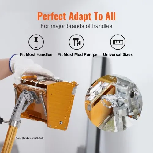 VEVOR Drywall Flat Box Finishing Mud Box 25,4 cm Wall Compound Putty 2 Bonus Blades – Bild 5
