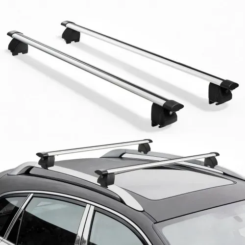 VEVOR 2 x Dachgepäckträger Querträger 75 kg Tragkraft, Abschließbare Dachträger für PKW SUV, Passend für Erhöhte & Bündige Dachreling, 180-1035 mm Relingabstand, für Dachbox Kanu Fahrrad Transportkorb VEVOR 2 x Dachgepäckträger Querträger 75 kg Tragkraft, Abschließbare Dachträger für PKW SUV, Passend für Erhöhte & Bündige Dachreling, 180-1035 mm Relingabstand, für Dachbox Kanu Fahrrad Transportkorb