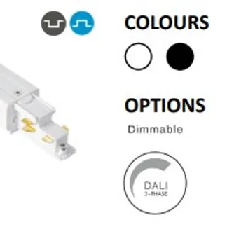 Powergear 3PH L Verbinder DALI 3, LINKS RECHTS UMSCHALTBAR, Weiß Powergear 3PH L Verbinder DALI 3, LINKS RECHTS UMSCHALTBAR, Weiß