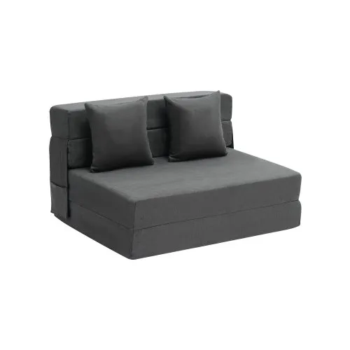 VEVOR 3 in 1 Klappsofa faltbares Schlafsofa mit 2 Kissen & waschbarem Bezug, umwandelbarer Schlafsessel aus 25D Memory Foam, Couch für Wohnzimmer Schlafzimmer, Dunkelgrau (TWIN XL / 1950x1005x150mm) VEVOR 3 in 1 Klappsofa faltbares Schlafsofa mit 2 Kissen & waschbarem Bezug, umwandelbarer Schlafsessel aus 25D Memory Foam, Couch für Wohnzimmer Schlafzimmer, Dunkelgrau (TWIN XL / 1950x1005x150mm)
