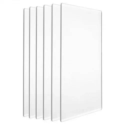VEVOR Stanzplatten, 6er-Pack 308x216x3 mm, Cutting Pads, Polycarbonat-Schneideplatten, Kompatibel mit VEVOR Stanz- & Prägemaschine KM-1885, für Scrapbooking & Kartenherstellung, Transparent – Bild 8