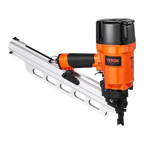 VEVOR Druckluft Nagler, 50 bis 90 mm, 21 Grad Rundkopf, pneumatische Nagelpistole mit zwei Auslösemodi & Tiefeneinstellung, 80-120 PSI Pro Druckluftnagler für Rahmen, Bodenbeläge & Terrassendielen – Bild 8