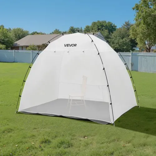 VEVOR tragbares Lackierkabinenzelt (233x172x190 cm Arbeitsbereich) Sprühfarbenzelt für Sprühmalerei, wasserfeste Farbkabine mit integriertem Boden & aufrollbarer Tür für Schränke Stühle Tische – Bild 7