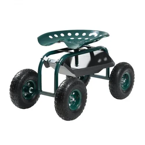 VEVOR Gartenrollsitz 800x487x460/540 mm, Fahrbarer Gartensitz mit Werkzeugablage, Tragkraft 136 kg, Gartenhocker für den Außenbereich, Roller zum Bepflanzen und Jäten von Rasenflächen – Bild 10