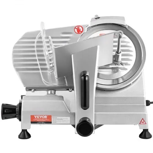 VEVOR Kommerzieller Fleisch Allesschneider 200 W, Elektrische Aufschnittmaschine Lebensmittelschneider mit 20,32 cm-Kohlenstoffstahlklinge, 0–12 mm Einstellbare Dicke für Fleisch, Käse usw. – Bild 10