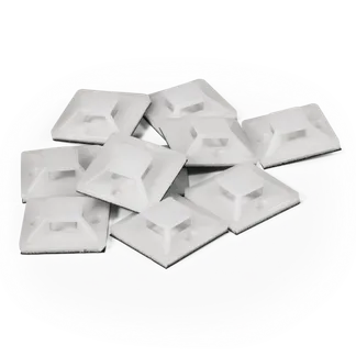 Kabelsockel McPower für Kabelbinder 25x25mm, selbstklebend, 10er-Pack Kabelsockel McPower für Kabelbinder 25x25mm, selbstklebend, 10er-Pack