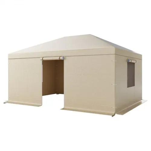 VEVOR Winterabdeckung, passend für 3,68x4,9 m große Pavillons, Ersatzabdeckung mit Seitenwänden & Netzfenstern, PE-Material, Lagerschutzabdeckungen, Pavillons nicht im Lieferumfang enthalten – Bild 8