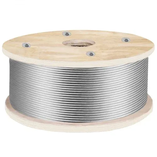 VEVOR 152mx4,8mm Drahtseil 1×19-Konstruktion Stahlseil T316 Edelstahl Polierte Oberfläche Drahtkabel 1905,1kg Bruchfestigkeit Edelstahlseil für Wäscheleinen Treppengeländer Gartenzäune Schiffsbau VEVOR 152mx4,8mm Drahtseil 1×19-Konstruktion Stahlseil T316 Edelstahl Polierte Oberfläche Drahtkabel 1905,1kg Bruchfestigkeit Edelstahlseil für Wäscheleinen Treppengeländer Gartenzäune Schiffsbau