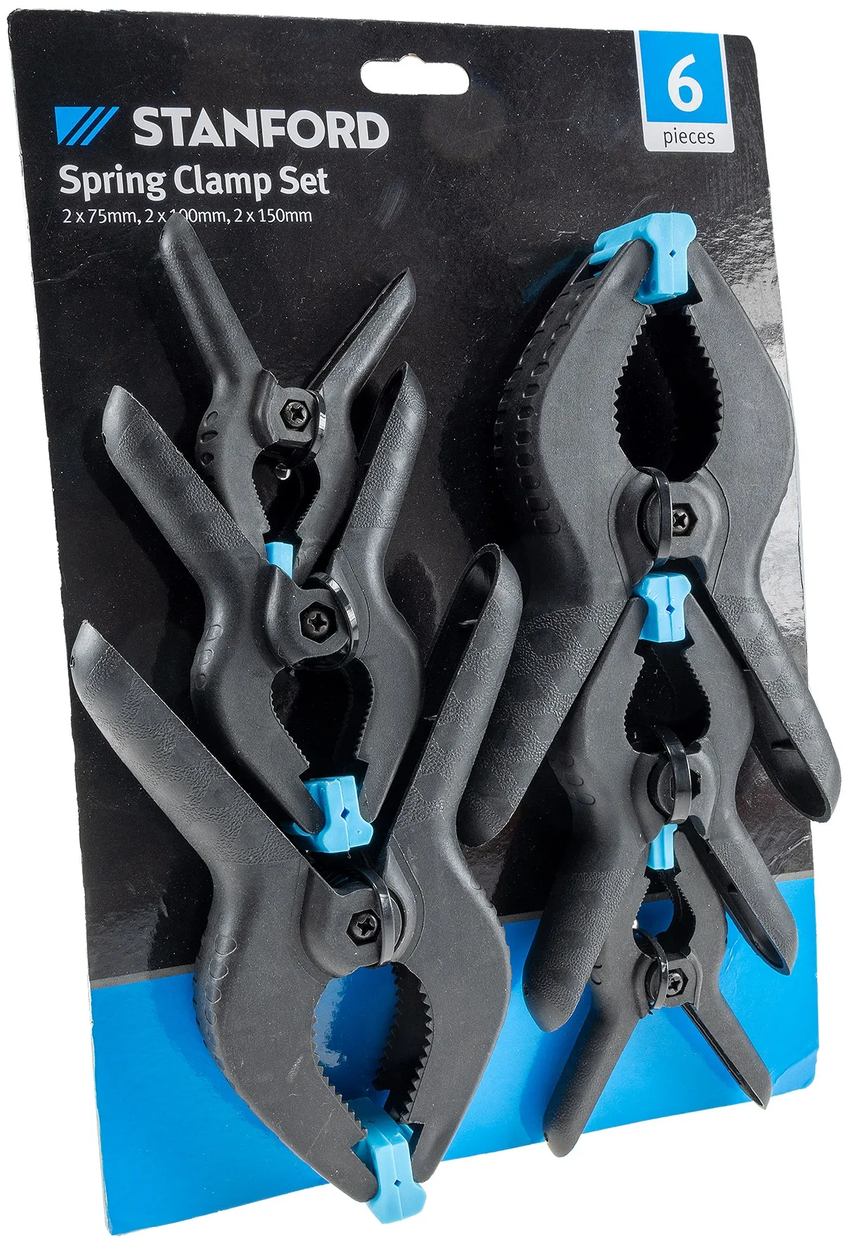 Montageklemmenset 6-teilig je 2x 10/12/17cm Montageklemmenset 6-teilig je 2x 10/12/17cm